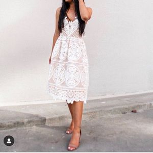 White dress Two Sisters the label